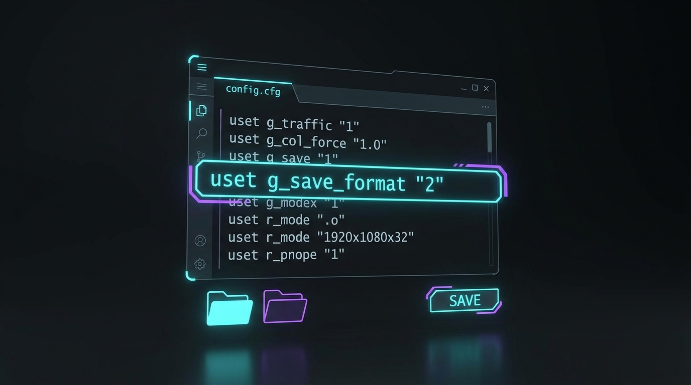 ETS2 config.cfg Save Format Graphic